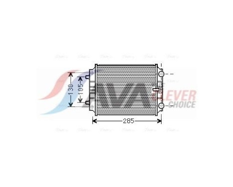 Radiator, engine cooling AI2299 Ava Quality Cooling