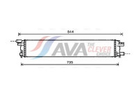 Radiator, engine cooling AI2361 Ava Quality Cooling