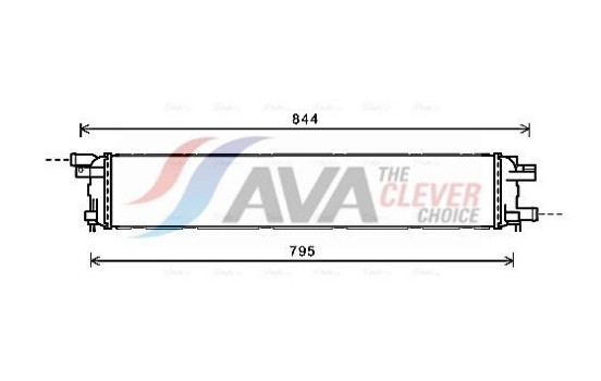 Radiator, engine cooling AI2361 Ava Quality Cooling