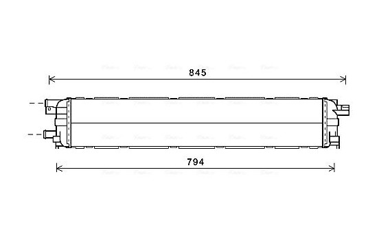 Radiator, engine cooling AI2366 Ava Quality Cooling