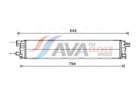 Radiator, engine cooling AI2366 Ava Quality Cooling