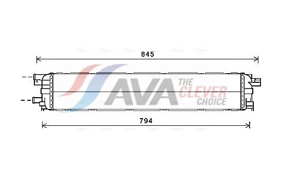 Radiator, engine cooling AI2366 Ava Quality Cooling