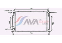 Radiator, engine cooling AI2407 Ava Quality Cooling