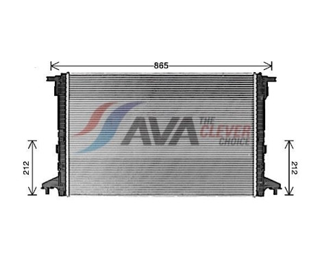 Radiator, engine cooling AI2440 Ava Quality Cooling