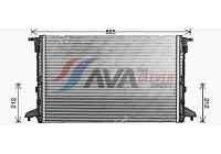 Radiator, engine cooling AI2446 Ava Quality Cooling