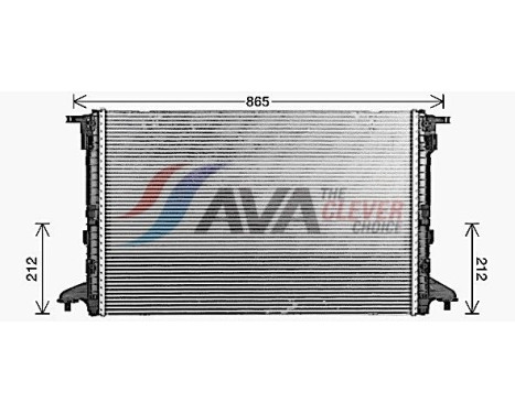 Radiator, engine cooling AI2446 Ava Quality Cooling