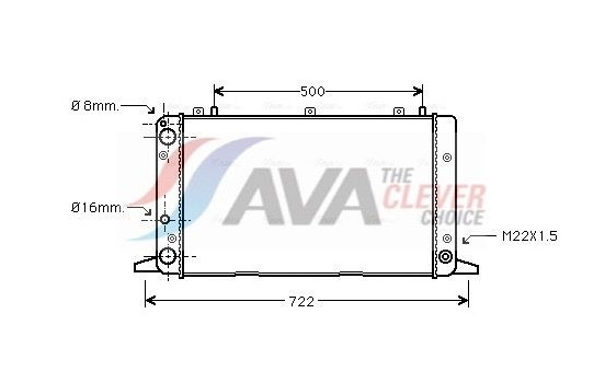 Radiator, engine cooling AIA2047 Ava Quality Cooling