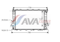 Radiator, engine cooling AIA2078 Ava Quality Cooling