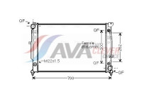 Radiator, engine cooling AIA2125 Ava Quality Cooling
