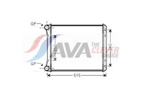 Radiator, engine cooling AIA2220 Ava Quality Cooling