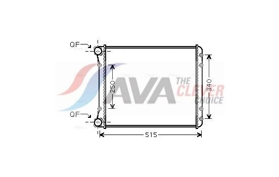 Radiator, engine cooling AIA2220 Ava Quality Cooling