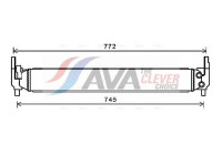 Radiator, engine cooling AIA2346 Ava Quality Cooling