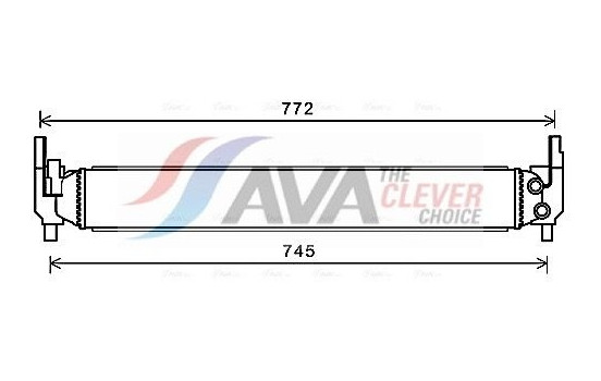 Radiator, engine cooling AIA2346 Ava Quality Cooling