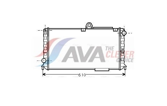 Radiator, engine cooling AL2005 Ava Quality Cooling