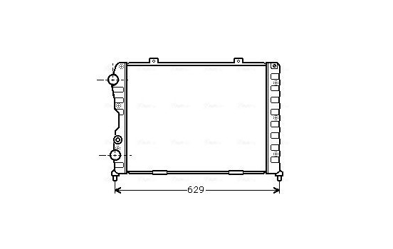 Radiator, engine cooling ALA2056 Ava Quality Cooling