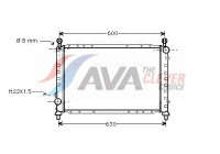 Radiator, engine cooling ALA2076 Ava Quality Cooling