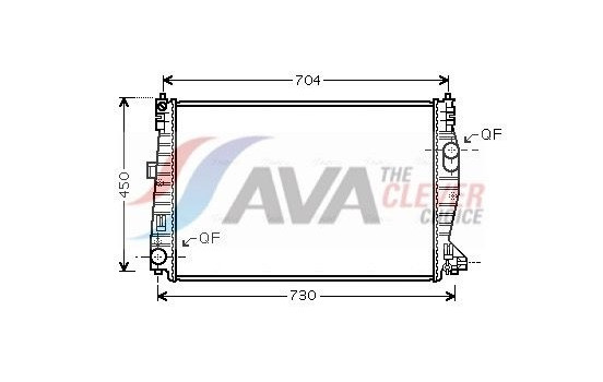 Radiator, engine cooling ALA2101 Ava Quality Cooling