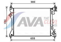 Radiator, engine cooling ALA2117 Ava Quality Cooling