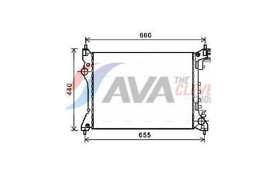 Radiator, engine cooling ALA2117 Ava Quality Cooling
