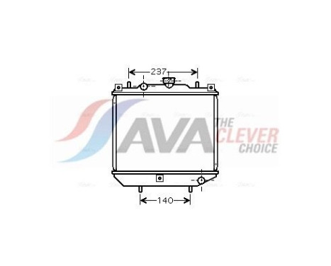 Radiator, engine cooling AM2001 Ava Quality Cooling