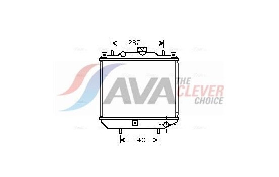 Radiator, engine cooling AM2001 Ava Quality Cooling