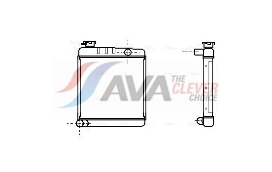 Radiator, engine cooling AU2001 Ava Quality Cooling