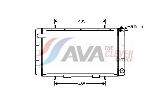 Radiator, engine cooling AU2065 Ava Quality Cooling