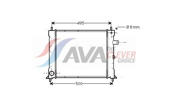 Radiator, engine cooling AU2097 Ava Quality Cooling