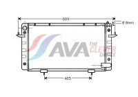 Radiator, engine cooling AU2099 Ava Quality Cooling