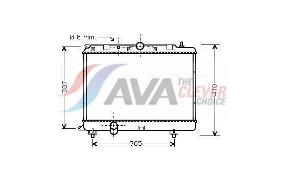 Radiator, engine cooling AU2120 Ava Quality Cooling