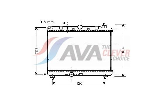 Radiator, engine cooling AU2121 Ava Quality Cooling