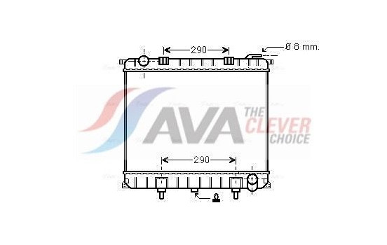 Radiator, engine cooling AU2126 Ava Quality Cooling