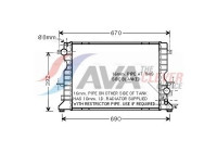 Radiator, engine cooling AU2184 Ava Quality Cooling