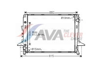 Radiator, engine cooling AU2197 Ava Quality Cooling