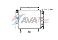 Radiator, engine cooling AUA2084 Ava Quality Cooling