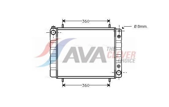 Radiator, engine cooling AUA2084 Ava Quality Cooling