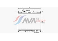 Radiator, engine cooling AUA2225 Ava Quality Cooling