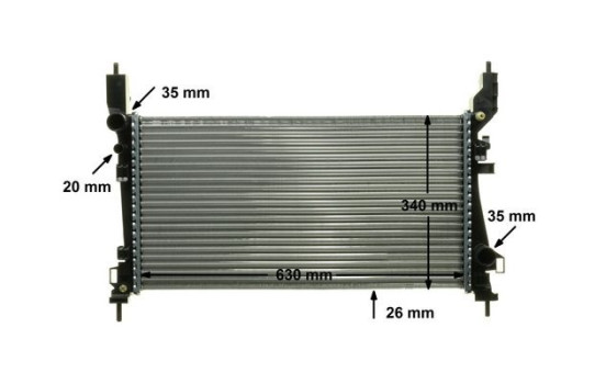 Radiator, engine cooling BEHR *** PREMIUM LINE ***, Image 5