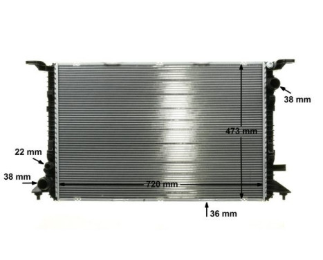 Radiator, engine cooling BEHR *** PREMIUM LINE ***, Image 9