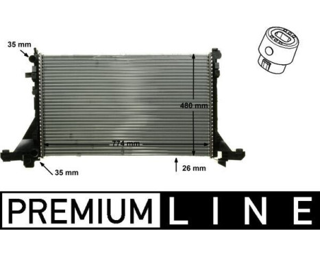 Radiator, engine cooling BEHR *** PREMIUM LINE ***