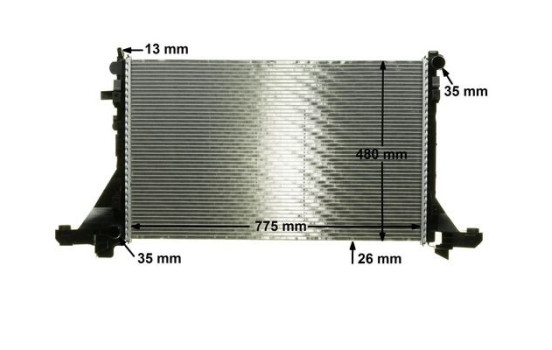 Radiator, engine cooling BEHR *** PREMIUM LINE ***, Image 11