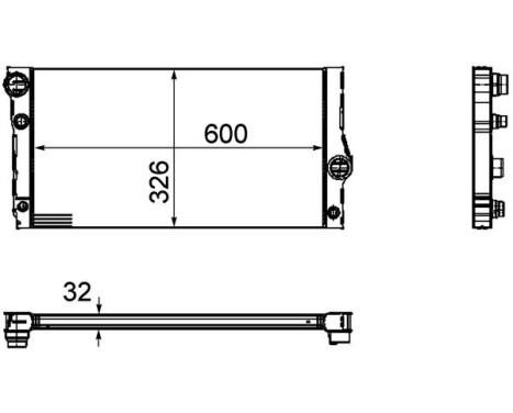 Radiator, engine cooling BEHR *** PREMIUM LINE ***, Image 5