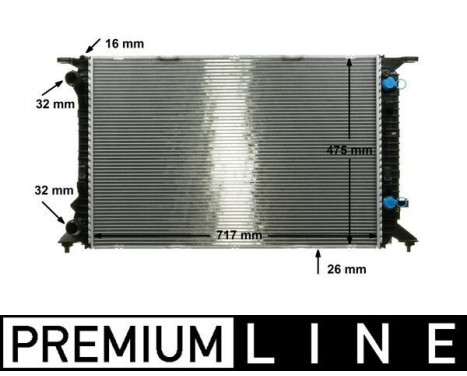 Radiator, engine cooling BEHR *** PREMIUM LINE ***