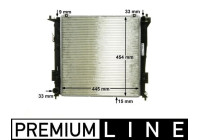 Radiator, engine cooling BEHR *** PREMIUM LINE ***