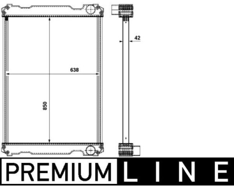 Radiator, engine cooling BEHR *** PREMIUM LINE ***