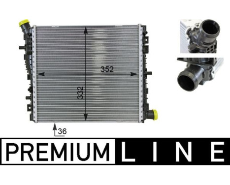 Radiator, engine cooling BEHR *** PREMIUM LINE ***