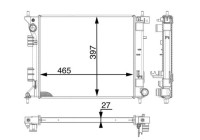 Radiator, engine cooling BEHR *** PREMIUM LINE ***