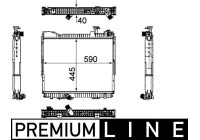 Radiator, engine cooling BEHR *** PREMIUM LINE ***
