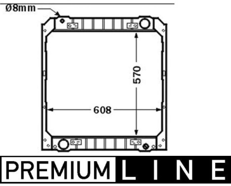 Radiator, engine cooling BEHR *** PREMIUM LINE ***