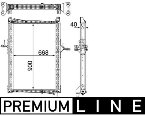 Radiator, engine cooling BEHR *** PREMIUM LINE ***